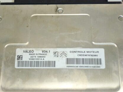 ECU Valeo V34.1 Citroën Peugeot 9676782980 1943JC