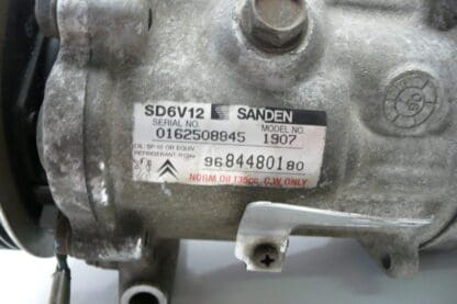 Συμπιεστής κλιματισμού Sanden SD6V12 1907 Citroën Peugeot 9684480180 6453XP