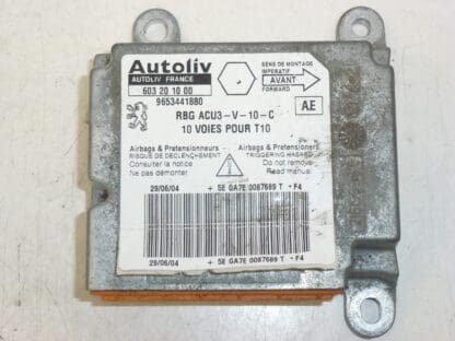 Peugeot 206 Airbag Unit 9653441880 6545GL